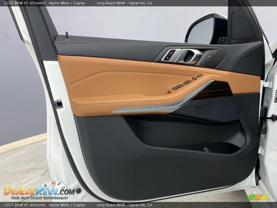 2023 BMW X5 sDrive40i Alpine White / Cognac Photo #10