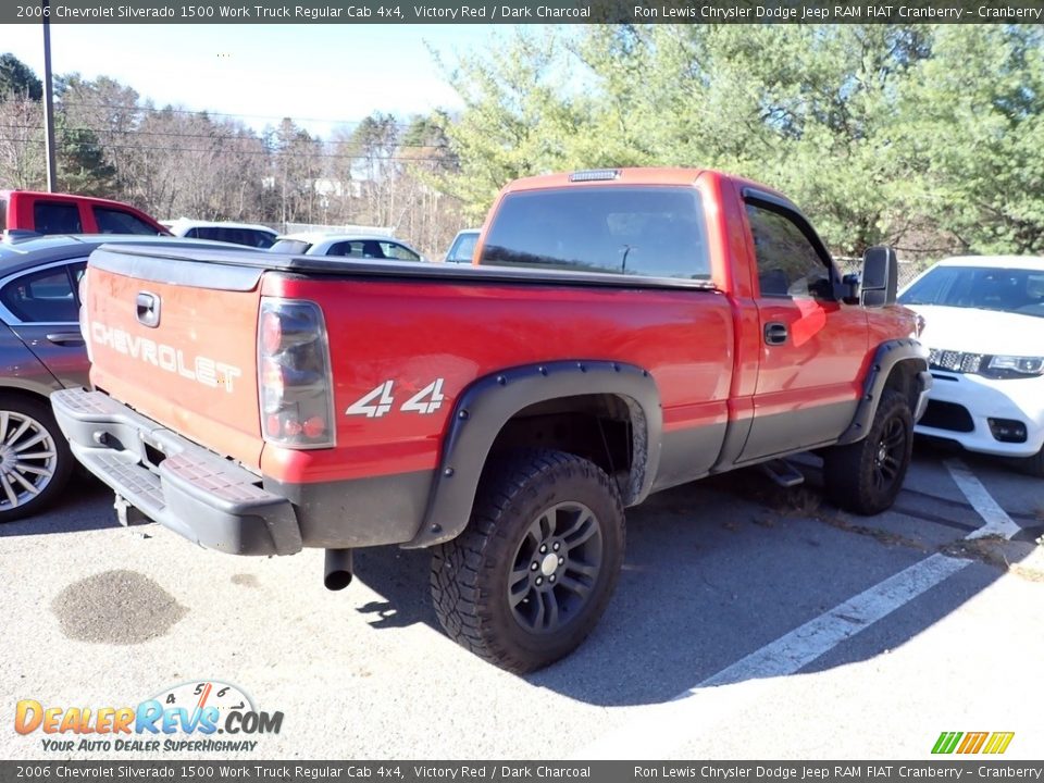 2006 Chevrolet Silverado 1500 Work Truck Regular Cab 4x4 Victory Red / Dark Charcoal Photo #3