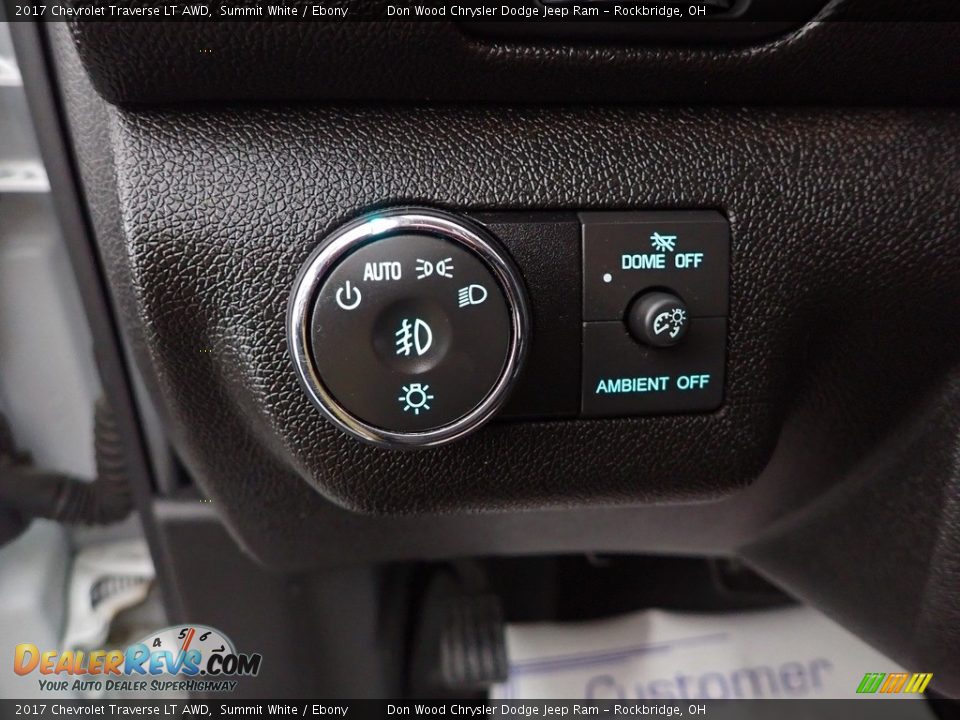 2017 Chevrolet Traverse LT AWD Summit White / Ebony Photo #15