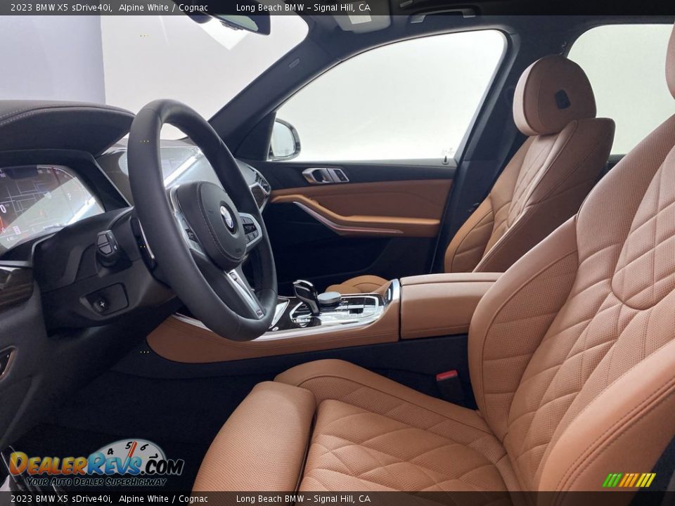 2023 BMW X5 sDrive40i Alpine White / Cognac Photo #13