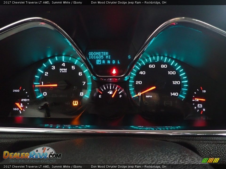 2017 Chevrolet Traverse LT AWD Summit White / Ebony Photo #18
