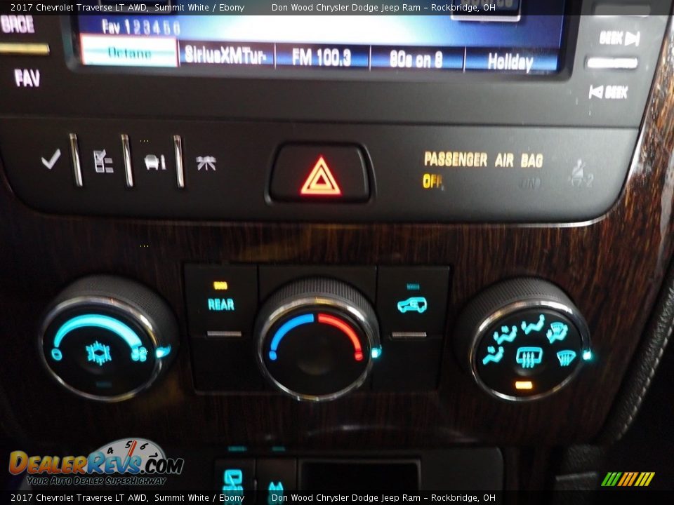 2017 Chevrolet Traverse LT AWD Summit White / Ebony Photo #19