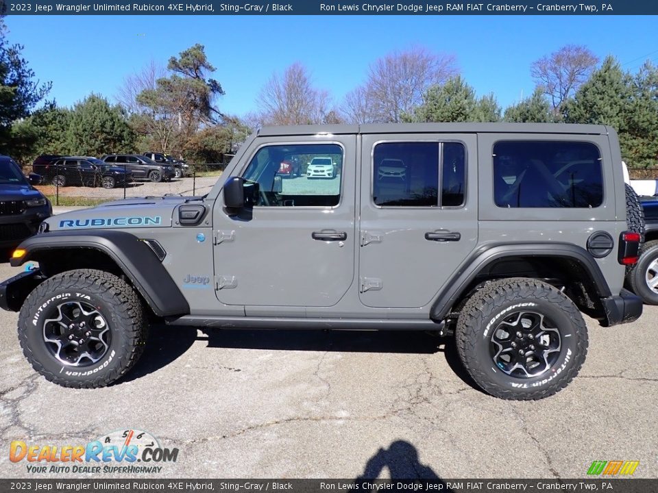 Sting-Gray 2023 Jeep Wrangler Unlimited Rubicon 4XE Hybrid Photo #2