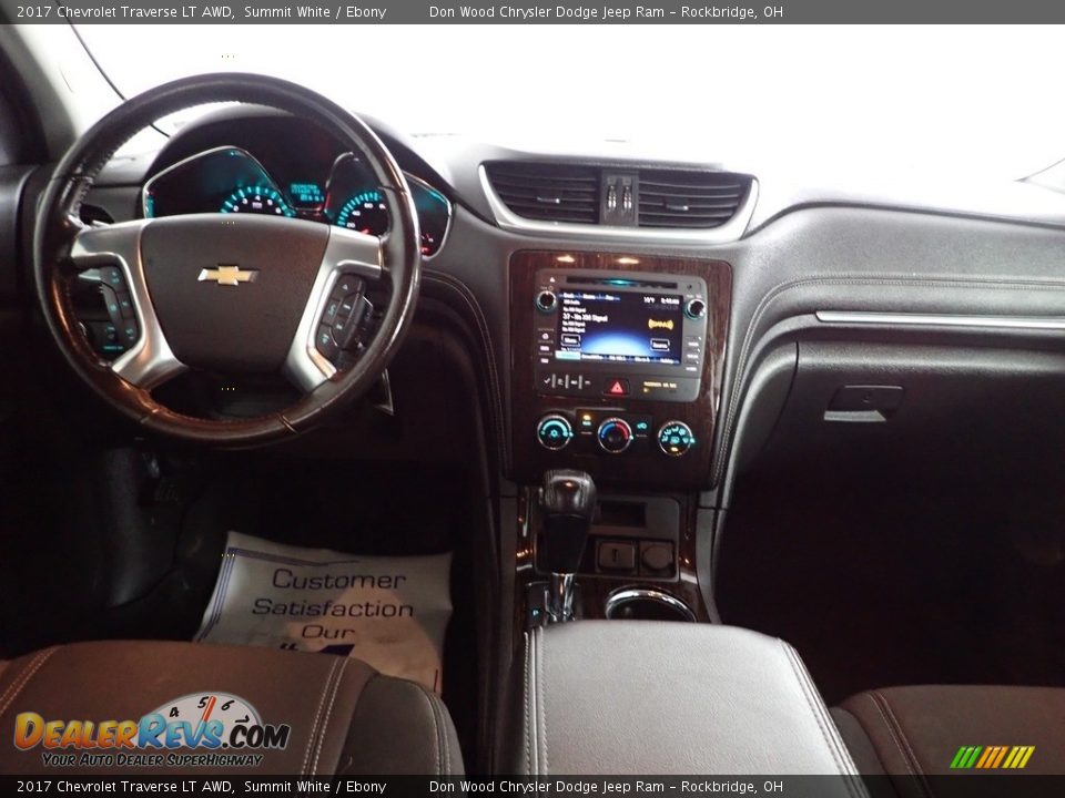 2017 Chevrolet Traverse LT AWD Summit White / Ebony Photo #25