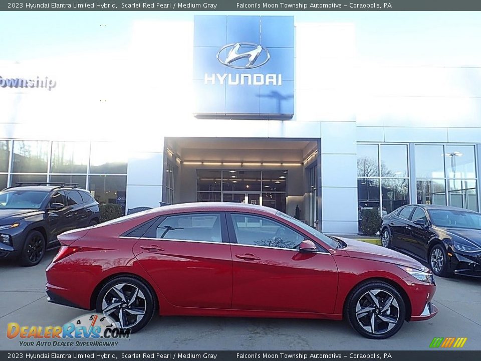 2023 Hyundai Elantra Limited Hybrid Scarlet Red Pearl / Medium Gray Photo #1
