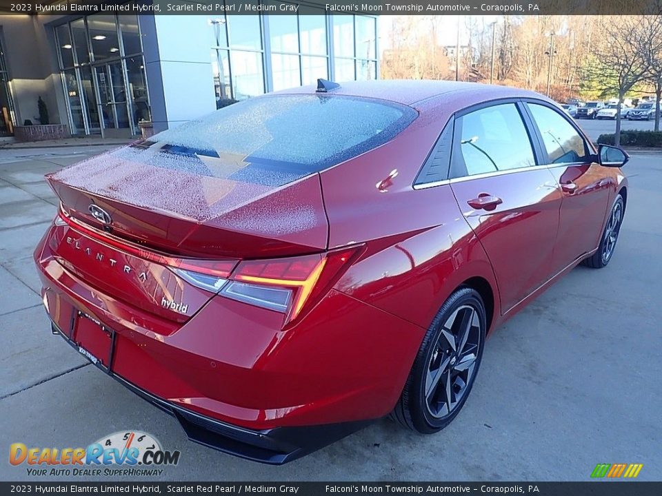 2023 Hyundai Elantra Limited Hybrid Scarlet Red Pearl / Medium Gray Photo #2