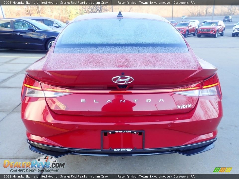 2023 Hyundai Elantra Limited Hybrid Scarlet Red Pearl / Medium Gray Photo #3