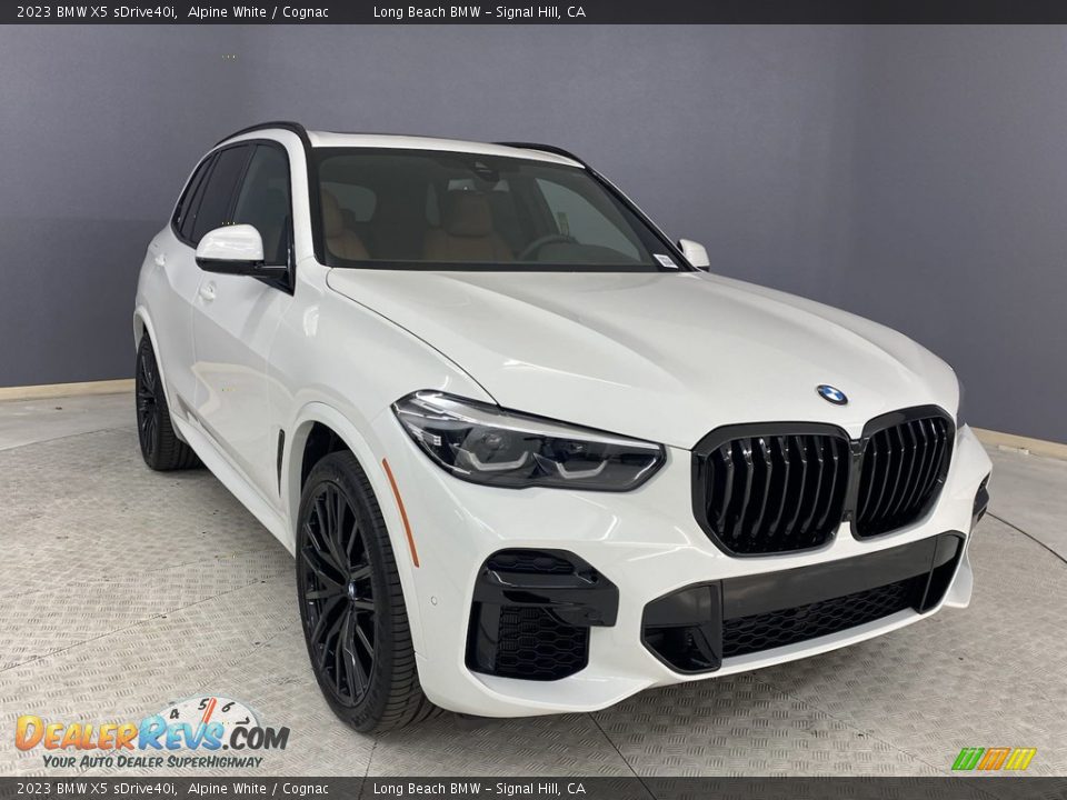 2023 BMW X5 sDrive40i Alpine White / Cognac Photo #26