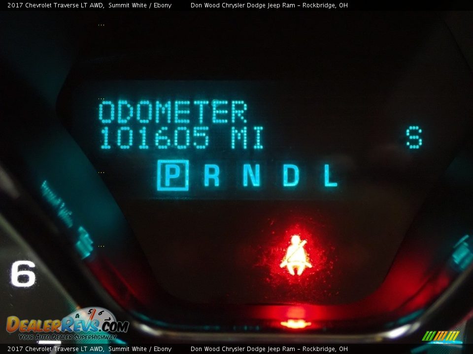 2017 Chevrolet Traverse LT AWD Summit White / Ebony Photo #33