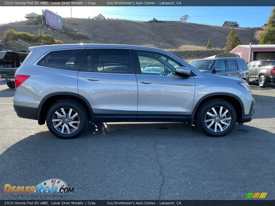 2020 Honda Pilot EX AWD Lunar Silver Metallic / Gray Photo #4