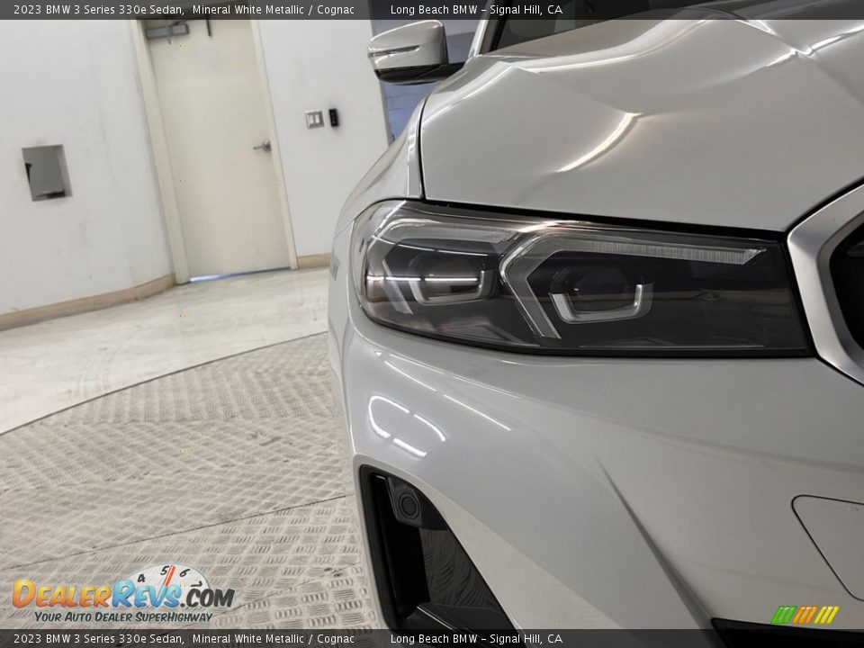 2023 BMW 3 Series 330e Sedan Mineral White Metallic / Cognac Photo #5