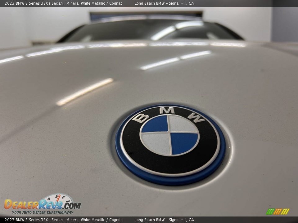 2023 BMW 3 Series 330e Sedan Mineral White Metallic / Cognac Photo #6