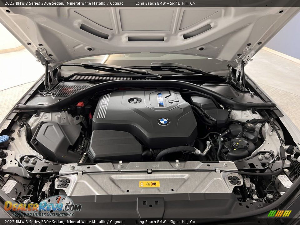 2023 BMW 3 Series 330e Sedan Mineral White Metallic / Cognac Photo #7
