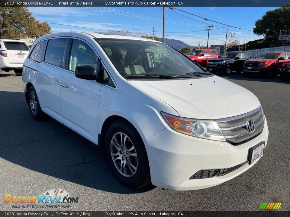 2013 Honda Odyssey EX-L Taffeta White / Beige Photo #1