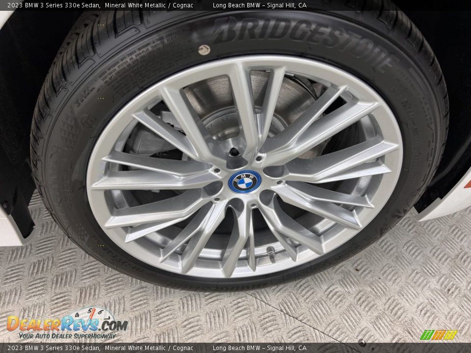 2023 BMW 3 Series 330e Sedan Mineral White Metallic / Cognac Photo #8