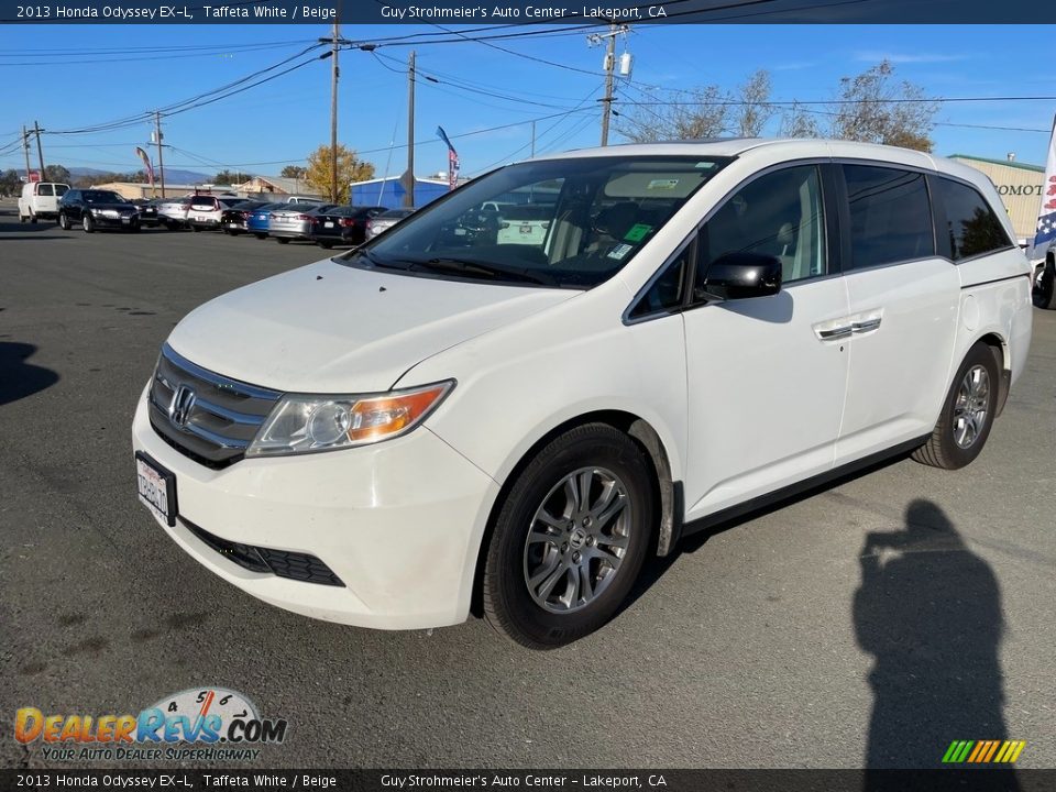 2013 Honda Odyssey EX-L Taffeta White / Beige Photo #2