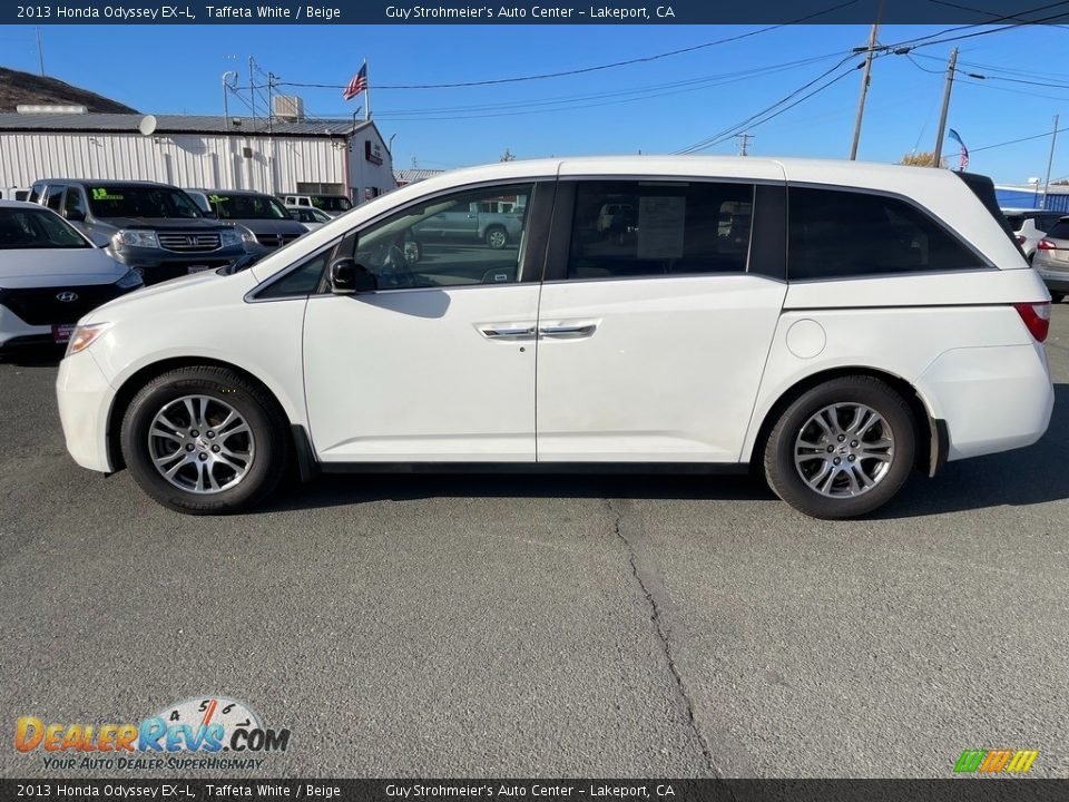 2013 Honda Odyssey EX-L Taffeta White / Beige Photo #3