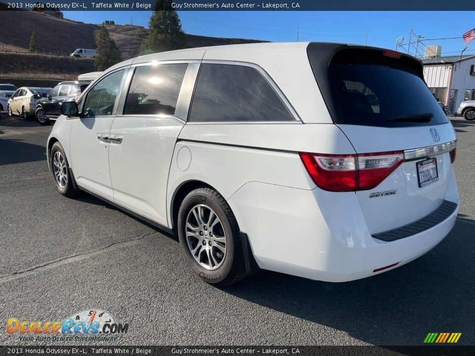 2013 Honda Odyssey EX-L Taffeta White / Beige Photo #4