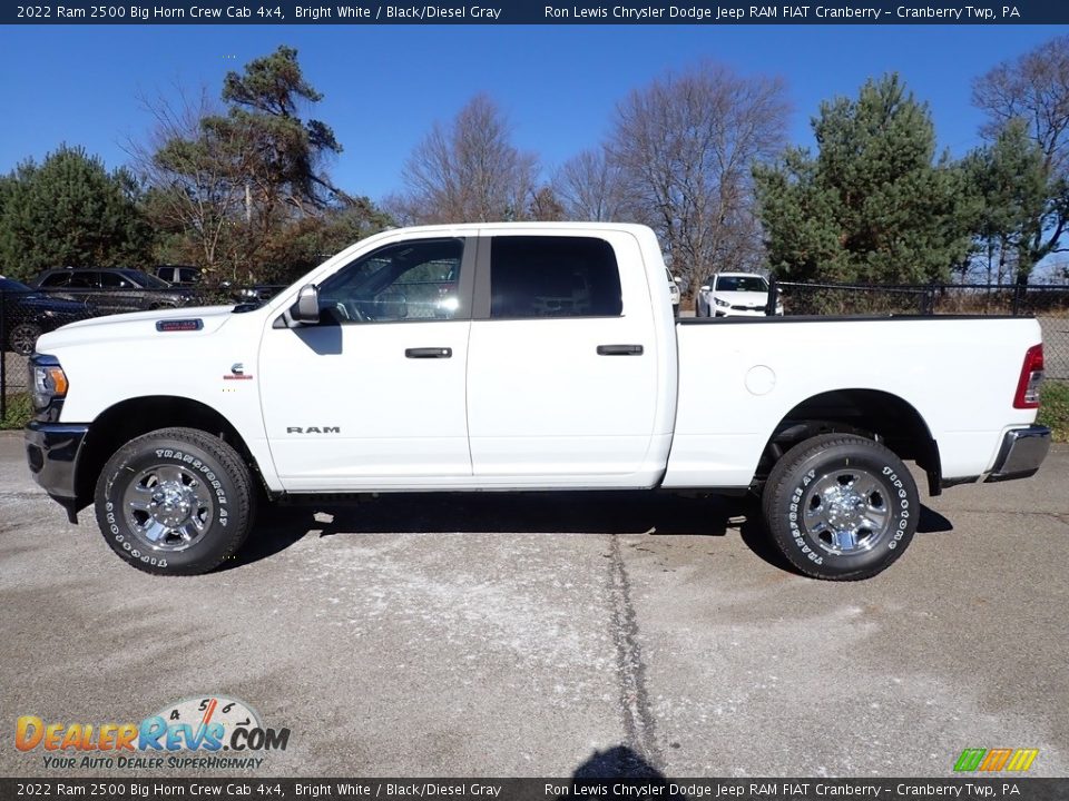 2022 Ram 2500 Big Horn Crew Cab 4x4 Bright White / Black/Diesel Gray Photo #2