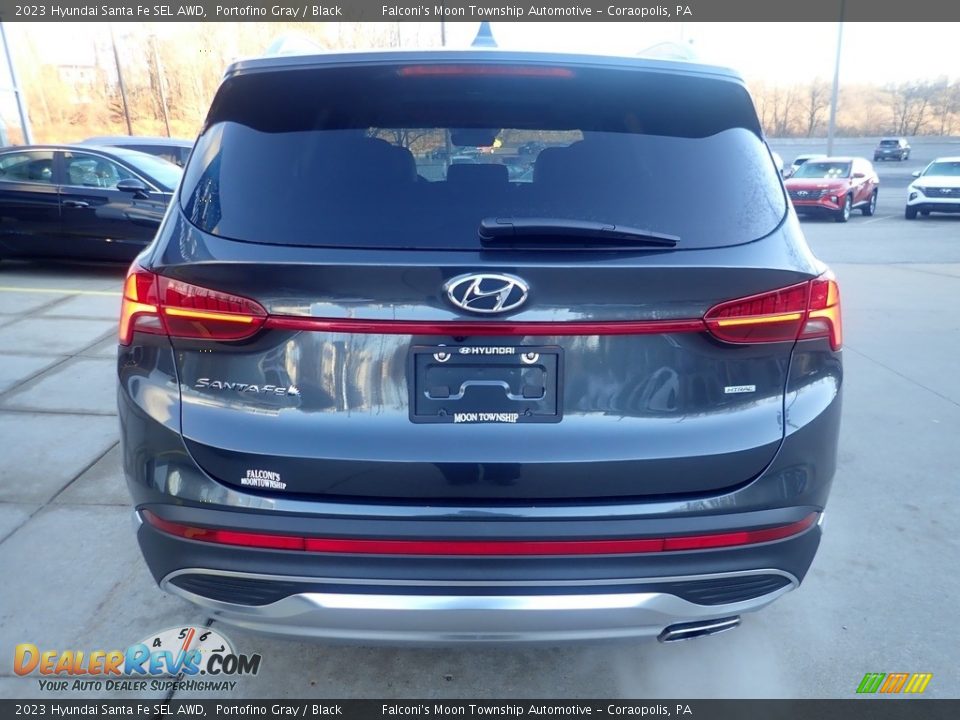 2023 Hyundai Santa Fe SEL AWD Portofino Gray / Black Photo #3