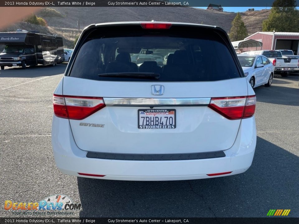 2013 Honda Odyssey EX-L Taffeta White / Beige Photo #5