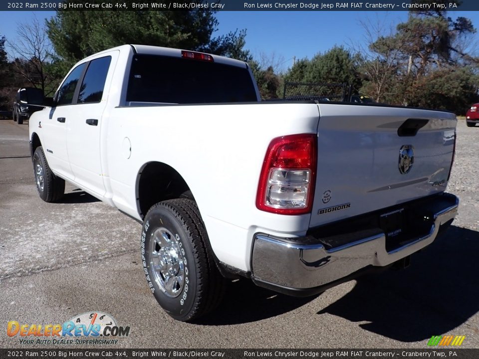 2022 Ram 2500 Big Horn Crew Cab 4x4 Bright White / Black/Diesel Gray Photo #3