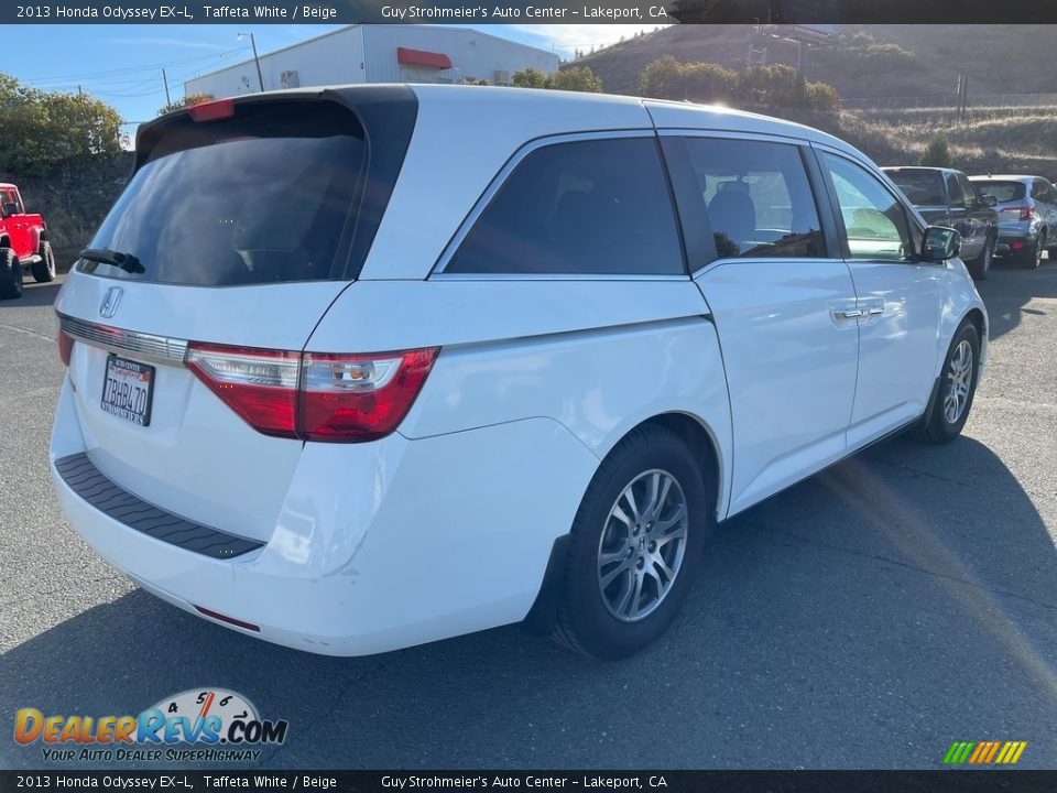 2013 Honda Odyssey EX-L Taffeta White / Beige Photo #6