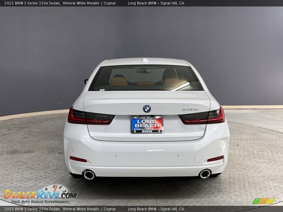 2023 BMW 3 Series 330e Sedan Mineral White Metallic / Cognac Photo #13