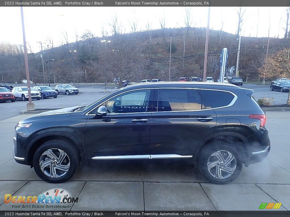 2023 Hyundai Santa Fe SEL AWD Portofino Gray / Black Photo #6