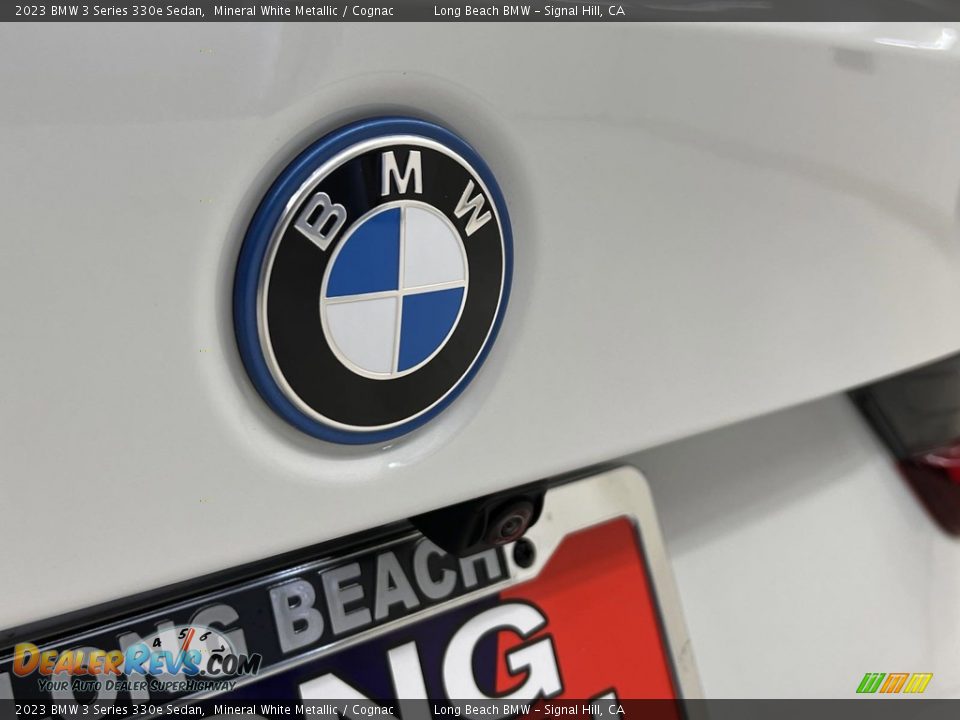 2023 BMW 3 Series 330e Sedan Mineral White Metallic / Cognac Photo #15