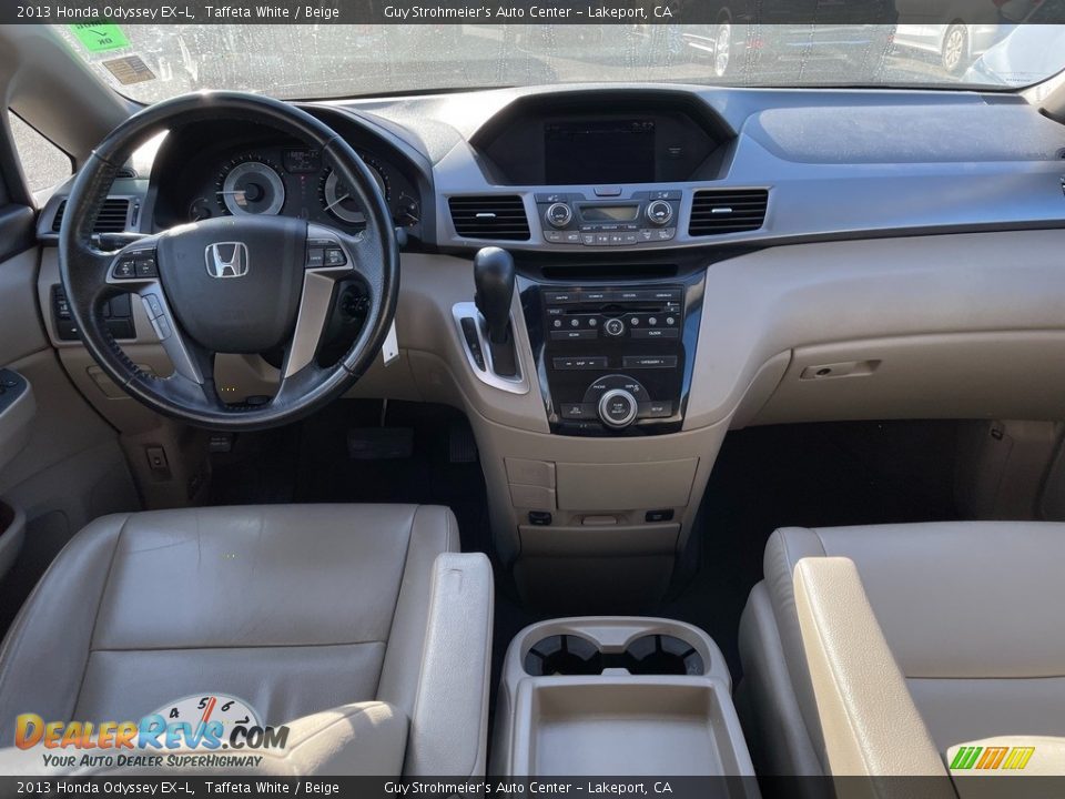 2013 Honda Odyssey EX-L Taffeta White / Beige Photo #9