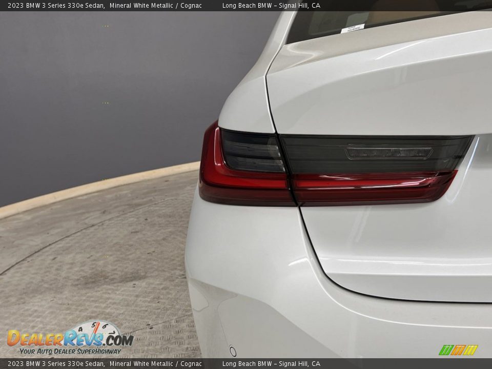 2023 BMW 3 Series 330e Sedan Mineral White Metallic / Cognac Photo #16