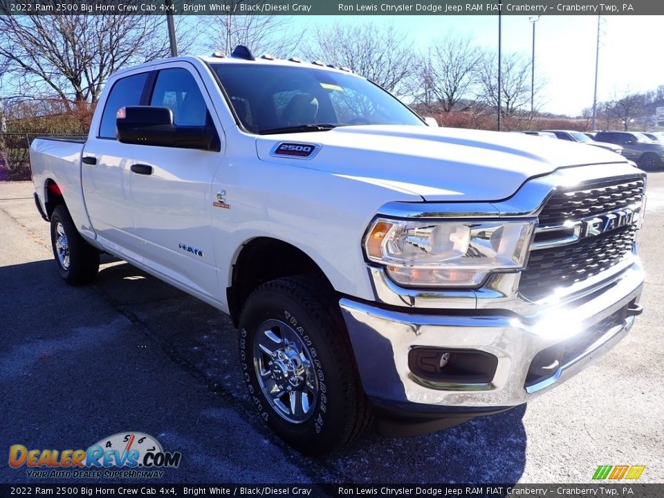 2022 Ram 2500 Big Horn Crew Cab 4x4 Bright White / Black/Diesel Gray Photo #7