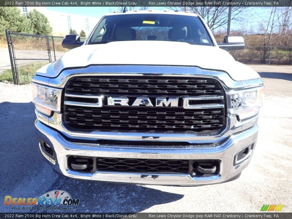 2022 Ram 2500 Big Horn Crew Cab 4x4 Bright White / Black/Diesel Gray Photo #8