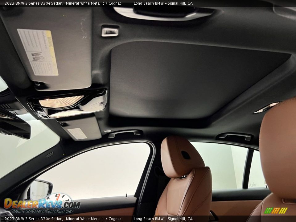 2023 BMW 3 Series 330e Sedan Mineral White Metallic / Cognac Photo #19