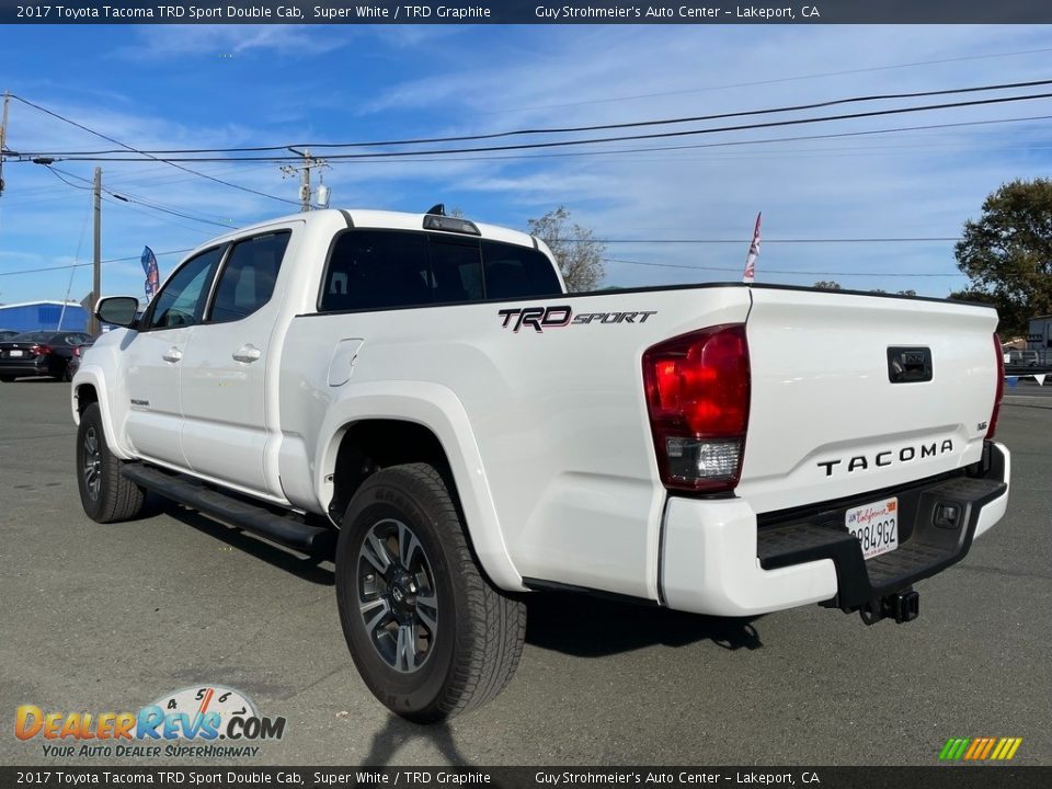 2017 Toyota Tacoma TRD Sport Double Cab Super White / TRD Graphite Photo #5