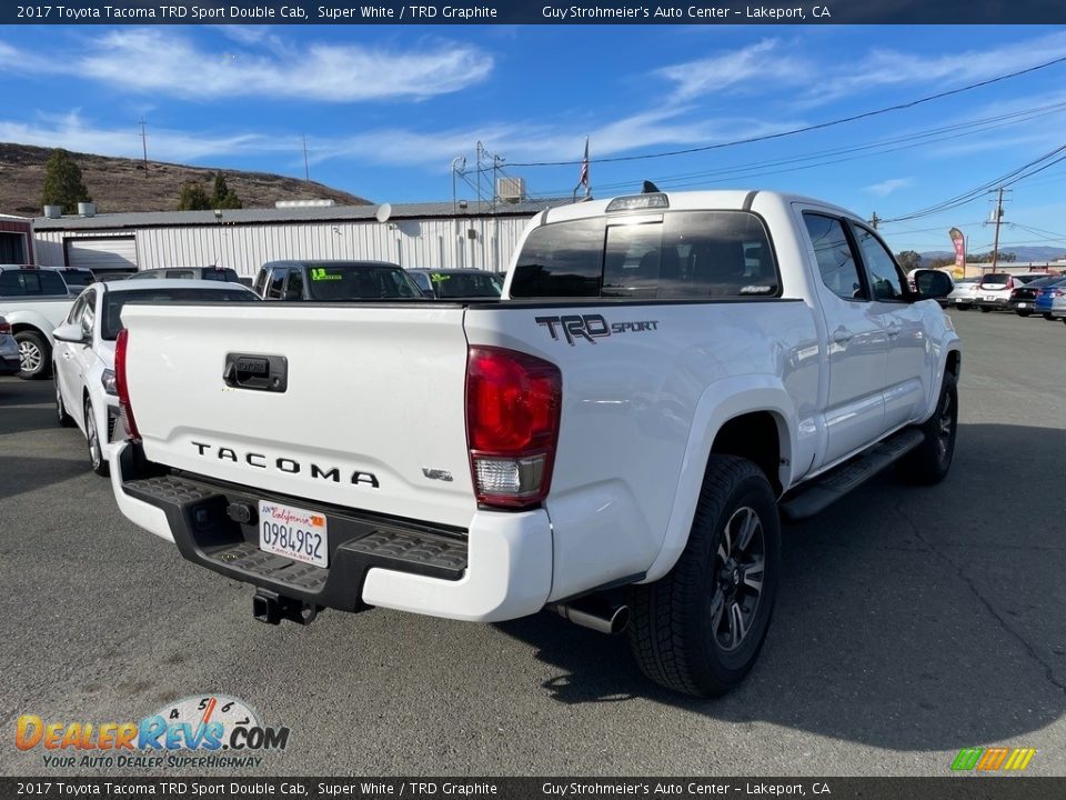 2017 Toyota Tacoma TRD Sport Double Cab Super White / TRD Graphite Photo #8