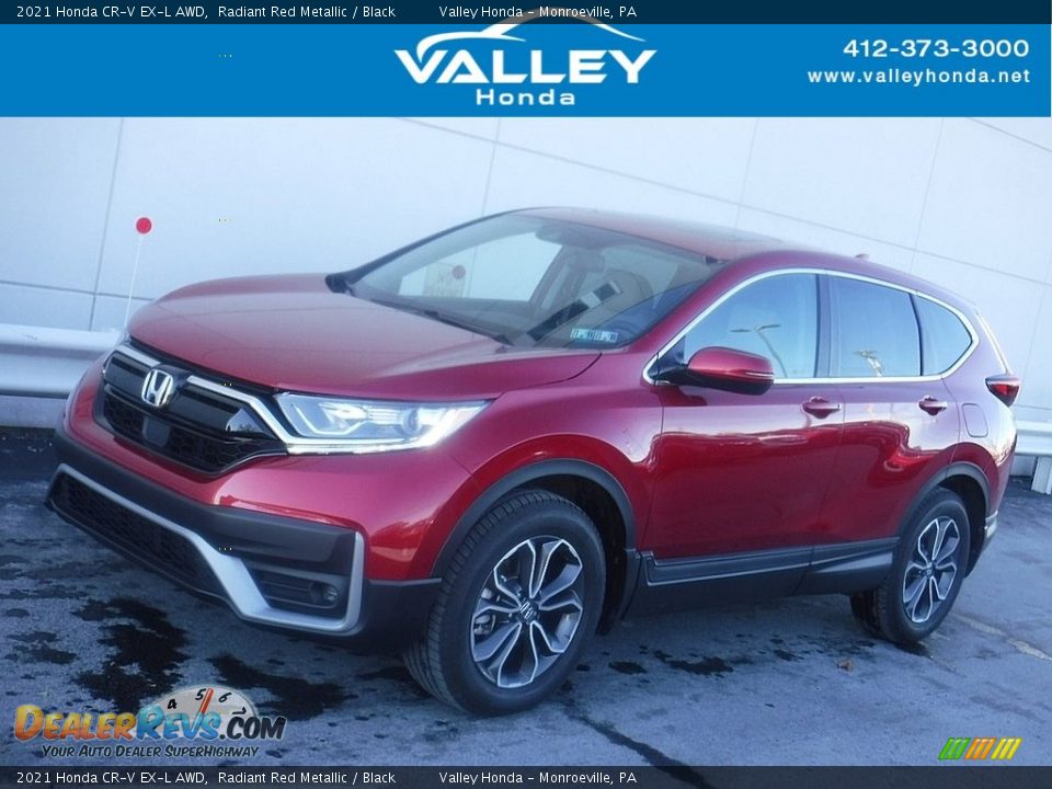 2021 Honda CR-V EX-L AWD Radiant Red Metallic / Black Photo #1