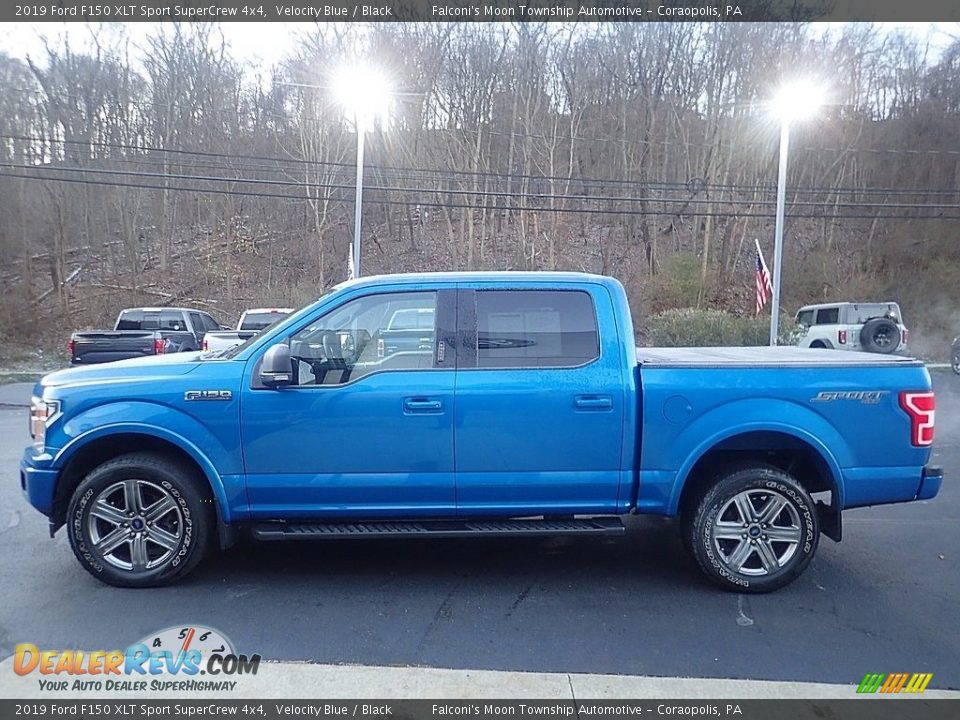 2019 Ford F150 XLT Sport SuperCrew 4x4 Velocity Blue / Black Photo #5