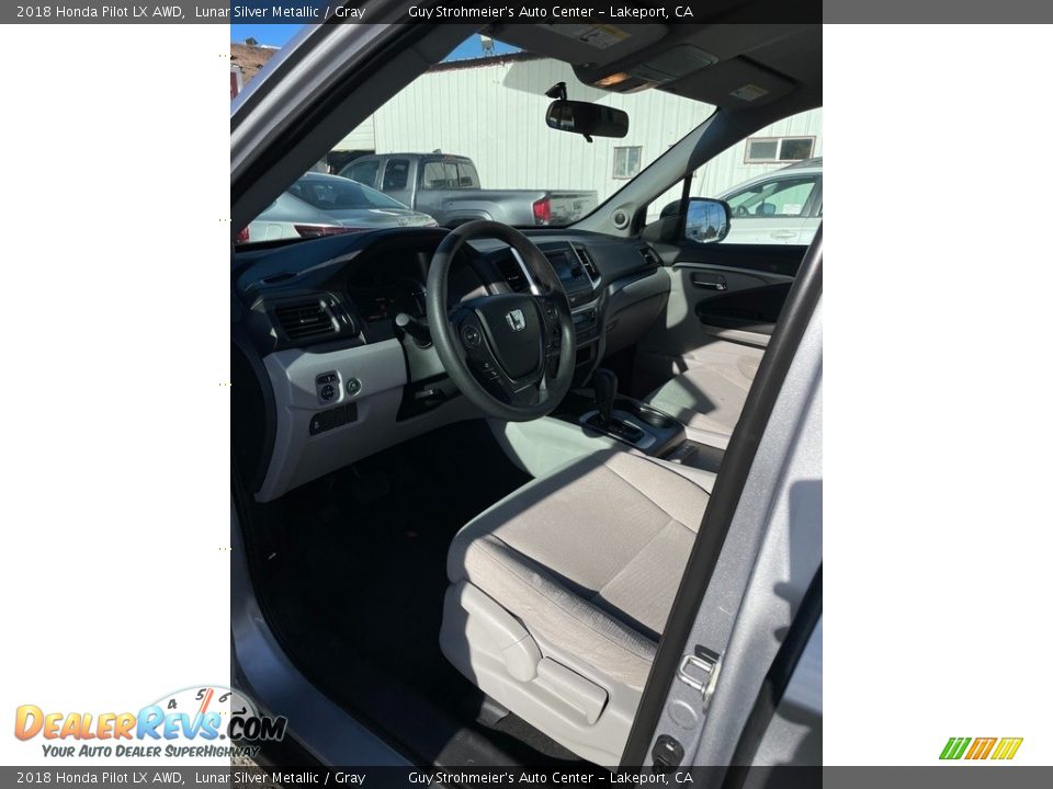 2018 Honda Pilot LX AWD Lunar Silver Metallic / Gray Photo #10