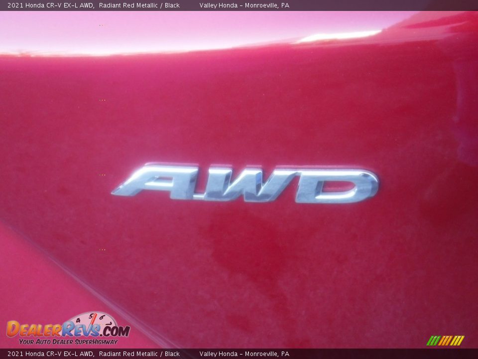 2021 Honda CR-V EX-L AWD Radiant Red Metallic / Black Photo #8