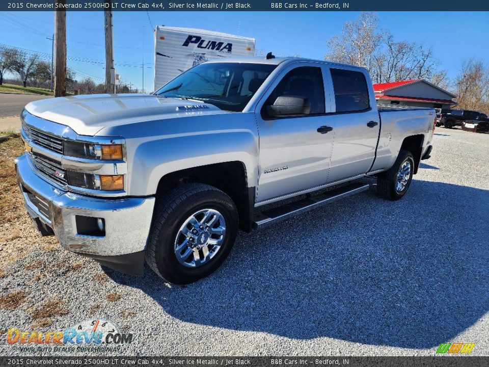 2015 Chevrolet Silverado 2500HD LT Crew Cab 4x4 Silver Ice Metallic / Jet Black Photo #1