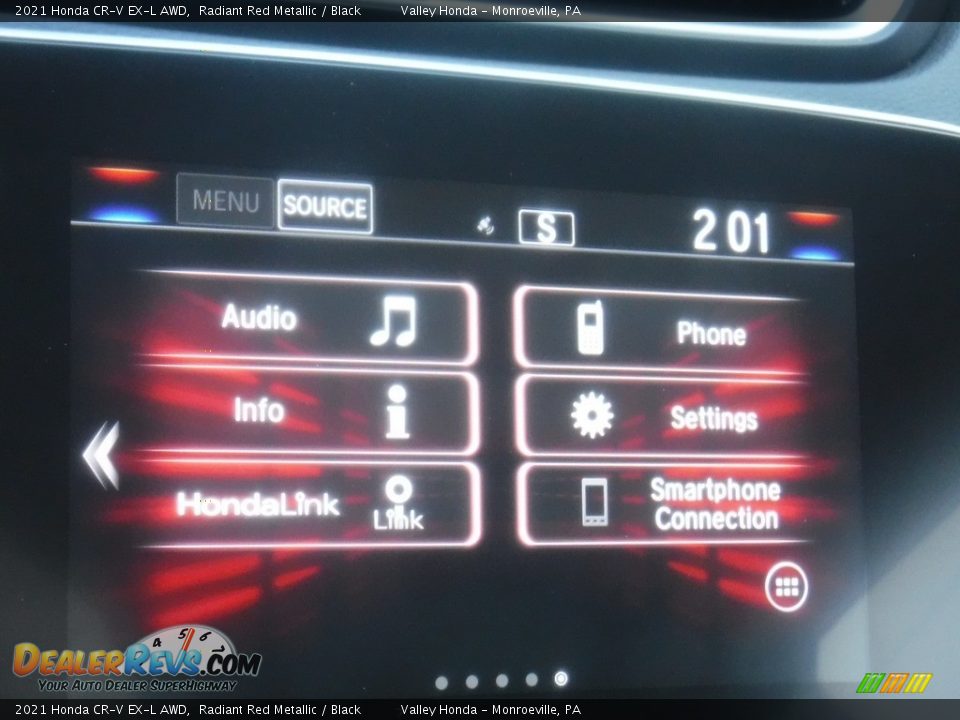 2021 Honda CR-V EX-L AWD Radiant Red Metallic / Black Photo #20