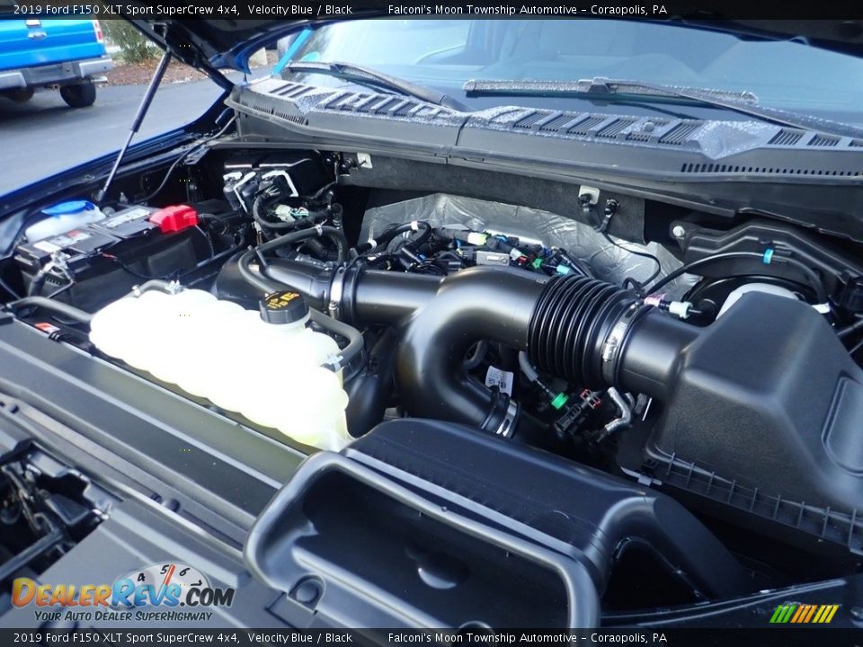 2019 Ford F150 XLT Sport SuperCrew 4x4 Velocity Blue / Black Photo #29