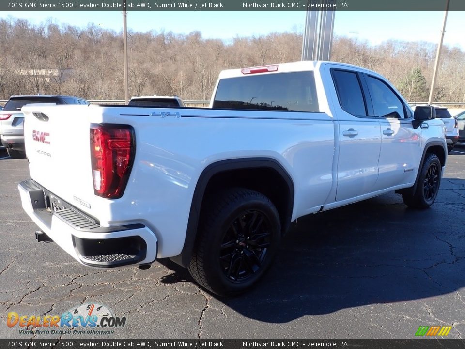 2019 GMC Sierra 1500 Elevation Double Cab 4WD Summit White / Jet Black Photo #6