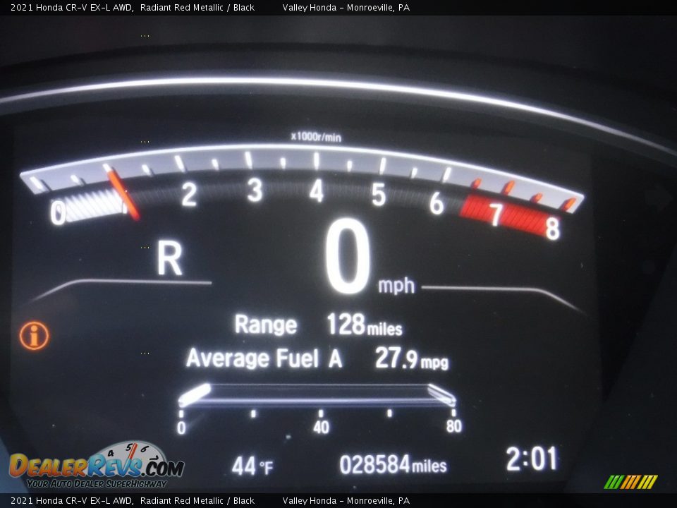 2021 Honda CR-V EX-L AWD Radiant Red Metallic / Black Photo #35