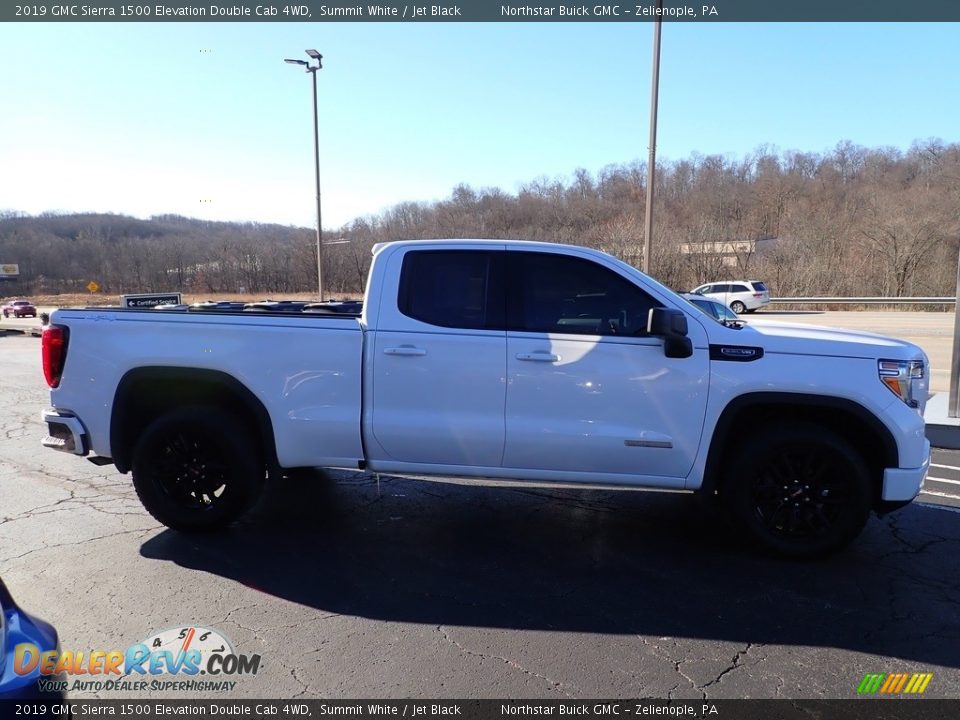 2019 GMC Sierra 1500 Elevation Double Cab 4WD Summit White / Jet Black Photo #8