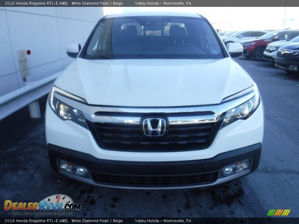 2019 Honda Ridgeline RTL-E AWD White Diamond Pearl / Beige Photo #5