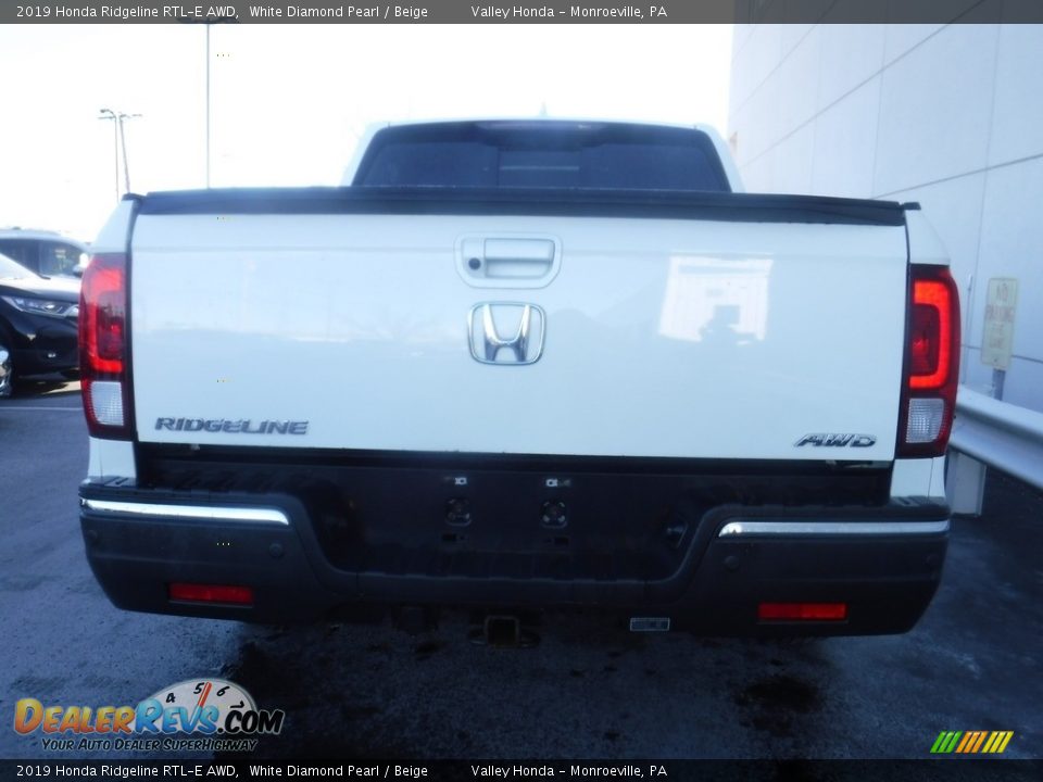 2019 Honda Ridgeline RTL-E AWD White Diamond Pearl / Beige Photo #12