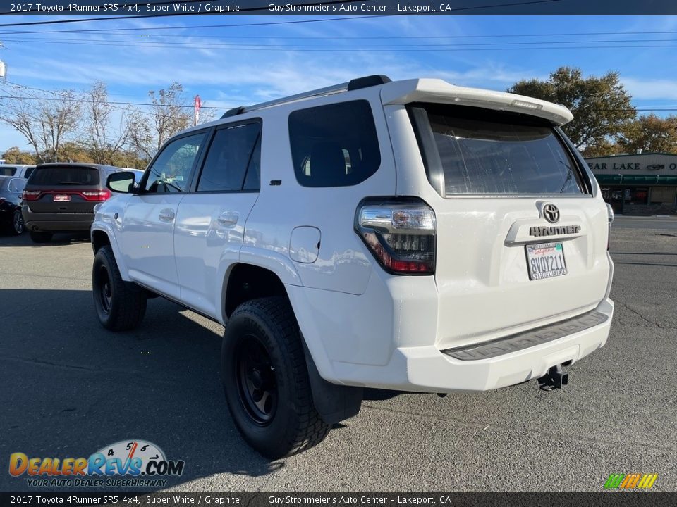 2017 Toyota 4Runner SR5 4x4 Super White / Graphite Photo #5